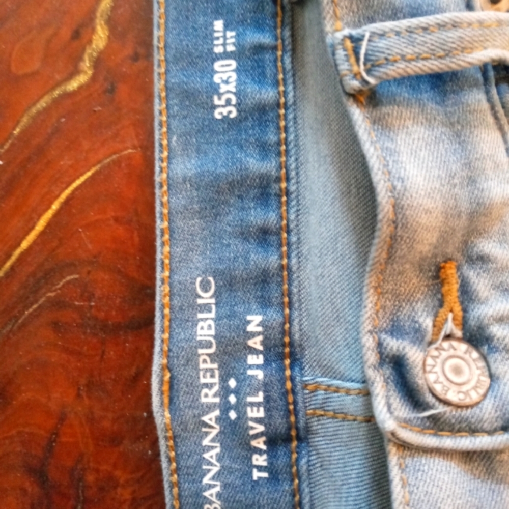 NWOT Banana Republic Traveler Jean 35X30 Slim Fit